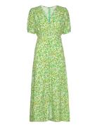 Bellavista Midi Dress Knelang Kjole Green Faithfull The Brand