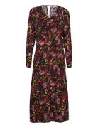 Faunakb Dress Knelang Kjole Multi/patterned Karen By Simonsen