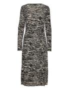 Nora Dress Knelang Kjole Multi/patterned Gina Tricot