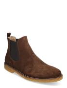 Booties - Flat - With Elastic Støvletter Chelsea Boot Brown ANGULUS