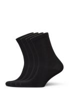 Sock 4 P Coloured Top Lingerie Socks Regular Socks Black Lindex