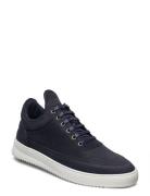 Low Top Ripple Nubuck Lave Sneakers Blue Filling Pieces