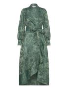 Iza Midi Dress Knelang Kjole Green Love Lolita