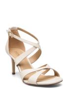 Kinsley Sandal Sandal Med Hæl White Michael Kors