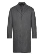 Modern Wool Blend Coat Ullfrakk Frakk Grey Calvin Klein