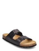 Sl Julien Leather Shoes Summer Shoes Sandals Black Scholl