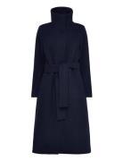 Perryiw Funnel Coat Outerwear Coats Winter Coats Blue InWear