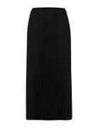 Slfalexis Mw Midi Skirt B Noos Knelangt Skjørt Black Selected Femme