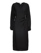 Grete Dress Knelang Kjole Black EDITED