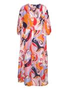 D1. Paisley Silk Dress Knelang Kjole Multi/patterned GANT