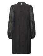 Cuasmine Dress Knelang Kjole Black Culture