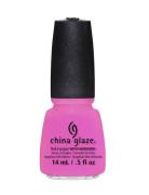 Nail Lacquer Neglelakk Sminke Pink China Glaze