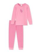Girls Pyjama Long Pyjamas Sett Pink Schiesser