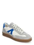 Liga - Off White / Blue Leather Mix Lave Sneakers Grey Garment Project