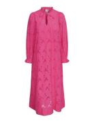 Yassunsi Ls Long Dress S. Knelang Kjole Pink YAS