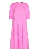 Lexicras Dress Knelang Kjole Pink Cras