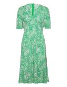 Dvf Jemma Dress Knelang Kjole Green Diane Von Furstenberg