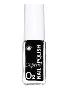 Minilack Oxygen Färg A039 Neglelakk Sminke Black Depend Cosmetic