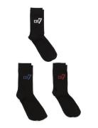 Cr7 Kids Socks 3-Pack Sokker Strømper Black CR7