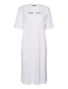 Dress Knelang Kjole White Armani Exchange