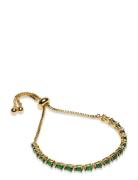 Carissa Chrystal Bangle Golden Green Accessories Jewellery Bracelets C...