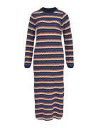 Objkaya L/S Midi Knit Dress 129 Dresses Knitted Dresses Multi/patterne...