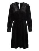 Slfvaria Ls Short Dress Ex Knelang Kjole Black Selected Femme