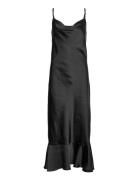 Objdebra Singlet Dress .C 124 Knelang Kjole Black Object