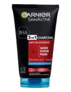 Garnier Skinactive Pureactive 3-In-1 Charcoal 150 Ml Ansiktsrens Smink...