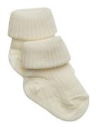 Wool Rib Baby Socks Socks & Tights Baby Socks Cream Mp Denmark