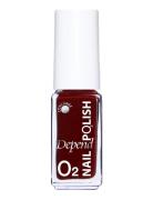 Minilack Oxygen Färg A534 Neglelakk Sminke Red Depend Cosmetic