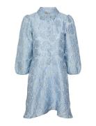 Yasphelia 3/4 Shirt Dress Kort Kjole Blue YAS