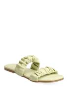Pclena Sandal Flate Sandaler Green Pieces