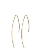 Agatha Recycled Earrings Gold-Plated Øredobber Smykker Gold Pilgrim