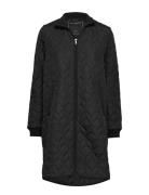 Padded Quilt Coat Vattert Jakke Black Ilse Jacobsen