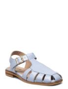 Sandals - Flat Flate Sandaler Blue ANGULUS