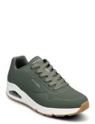 Mens Uno - Stand On Air Lave Sneakers Khaki Green Skechers