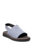 Sandals - Flat - Open Toe - Op Shoes Summer Shoes Sandals Blue ANGULUS