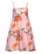Jacquard Strap Dress Knelang Kjole Multi/patterned Rosemunde