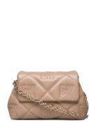 Crosstown Md Flap Cb Bags Crossbody Bags Beige DKNY Bags