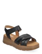 Sandal Flate Sandaler Black Gabor