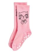Cathletes Antislip Sock Sokker Strømper Pink Mini Rodini