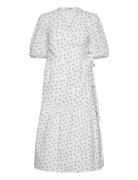 Colvina Dress Knelang Kjole White A-View