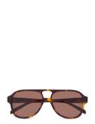 Gelo Tortoise Brown Pilotsolbriller Solbriller Brown Corlin Eyewear