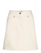 Slanneline Mini Skirt Kort Skjørt Cream Soaked In Luxury