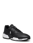 Jogger Leather-Paneled Sneaker Lave Sneakers Black Polo Ralph Lauren