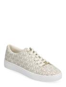 Keaton Lace Up Lave Sneakers Cream Michael Kors