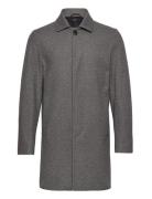 Herringb Coat Ullfrakk Frakk Grey Lindbergh