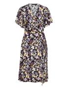 Slcindra Gaby Dress Knelang Kjole Multi/patterned Soaked In Luxury