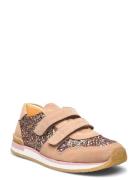 Shoes - Flat - With Velcro Lave Sneakers Beige ANGULUS